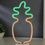 Ночник "Ананас" LED (зеленый,желтый) USB белый 8х12,5х29,5 см