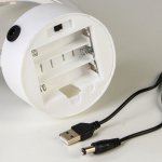 Ночник "Лист" LED (зеленый) USB белый 10х19х28 см