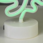 Ночник "Лист" LED (зеленый) USB белый 10х19х28 см