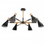 Люстра "Марокко" 6х40Вт E27 черный 90х90х58,5 см