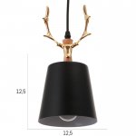 Светильник 625381/1 E27 40Вт черный-золото 13х13х100 см