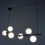 Светильник 61116/6 G9 40Вт черный