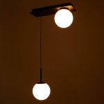 Светильник 61117/2 E14 40Вт черный 40x15x120 см