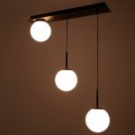 Светильник 61118/3 E14 40Вт черный 60x15x120 см