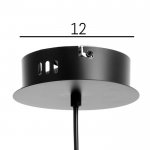 Светильник 61122/1 LED 12Вт черный 50x20x120 см