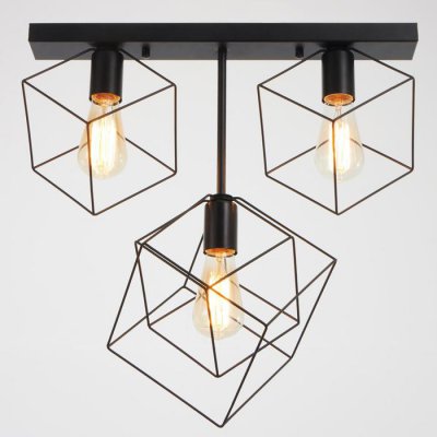 Светильник 61124/3 E27 40Вт черный 60x25x25 см