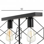 Светильник 61124/3 E27 40Вт черный 60x25x25 см