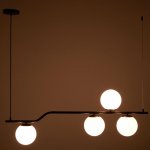 Светильник 61127/4 E14 40Вт черный 100x15x120 см