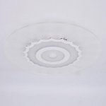 Люстра с ПДУ 74655/1 LED 60Вт 3000-6000К диммер бело-прозрачный 50х50х5 см