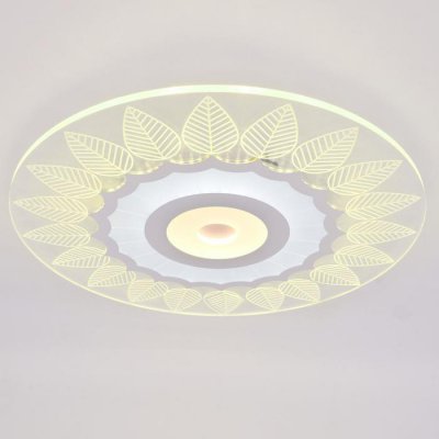 Люстра с ПДУ 74655/1 LED 60Вт 3000-6000К диммер бело-прозрачный 50х50х5 см