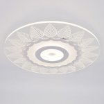 Люстра с ПДУ 74655/1 LED 60Вт 3000-6000К диммер бело-прозрачный 50х50х5 см