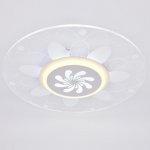 Люстра с ПДУ 74656/1 LED 55Вт 3000-6000К диммер бело-прозрачный 50х50х5 см