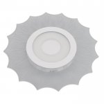 Люстра с ПДУ 74657/1 LED 45Вт 3000-6000К диммер бело-прозрачный 50х50х5 см