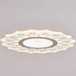 Люстра с ПДУ 74657/1 LED 45Вт 3000-6000К диммер бело-прозрачный 50х50х5 см