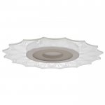 Люстра с ПДУ 74657/1 LED 45Вт 3000-6000К диммер бело-прозрачный 50х50х5 см