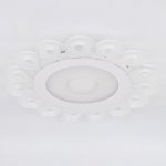 Люстра с ПДУ 74658/1 LED 55Вт 3000-6000К диммер бело-прозрачный 50х50х5 см