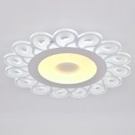 Люстра с ПДУ 74658/1 LED 55Вт 3000-6000К диммер бело-прозрачный 50х50х5 см