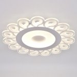 Люстра с ПДУ 74658/1 LED 55Вт 3000-6000К диммер бело-прозрачный 50х50х5 см