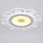 Люстра с ПДУ 74659/1 LED 55Вт 3000-6000К диммер бело-прозрачный 50х50х5 см