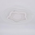 Люстра с ПДУ 74660/1 LED 60Вт 3000-6000К диммер бело-прозрачный 50х50х5 см