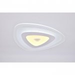 Люстра с ПДУ 74661/1 LED 50Вт 3000-6000К диммер бело-прозрачный 50х50х5 см