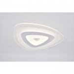 Люстра с ПДУ 74661/1 LED 50Вт 3000-6000К диммер бело-прозрачный 50х50х5 см