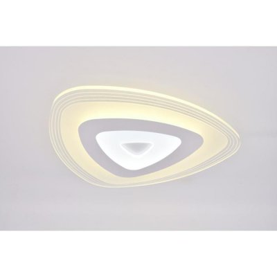 Люстра с ПДУ 74661/1 LED 50Вт 3000-6000К диммер бело-прозрачный 50х50х5 см