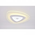 Люстра с ПДУ 74661/1 LED 50Вт 3000-6000К диммер бело-прозрачный 50х50х5 см