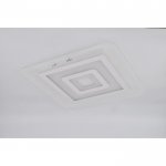 Люстра с ПДУ 74662/1 LED 50Вт 3000-6000К диммер бело-прозрачный 50х50х5 см