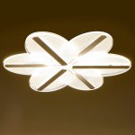 Люстра с ПДУ 74666/6 LED 85Вт 3000-6000К диммер бело-прозрачный 50х50х6 см