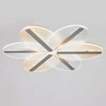 Люстра с ПДУ 74666/6 LED 85Вт 3000-6000К диммер бело-прозрачный 50х50х6 см