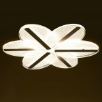 Люстра с ПДУ 74666/6 LED 85Вт 3000-6000К диммер бело-прозрачный 50х50х6 см