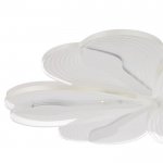 Люстра с ПДУ 74667/6 LED 66Вт 3000-6000К диммер бело-прозрачный 50х50х6 см