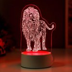 Светильник "Лев" LED RGB от сети 9,5х13х18,9 см