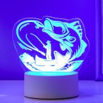 Светильник "Рыбак" LED RGB от сети 9,5х13,5х15 см