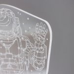 Светильник "Космонавт" LED RGB от сети 9,5х10х21 см