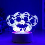 Светильник "Кастет" LED RGB от сети 9,5х15х14 см