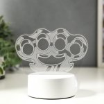 Светильник "Кастет" LED RGB от сети 9,5х15х14 см