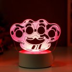 Светильник "Кастет" LED RGB от сети 9,5х15х14 см