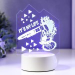 Светильник "Мото" LED RGB от сети 9,5х12х18,5 см