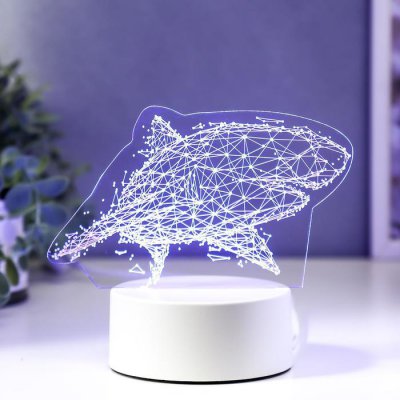 Светильник Светильник "Большая акула" LED RGB от сети 9,5х16х14 см