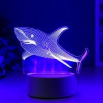 Светильник "Акула" LED RGB от сети 9,5х15х14 см