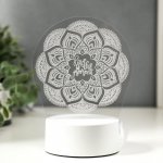 Светильник "Узор" LED RGB от сети 9,5х13х17 см