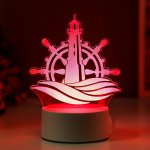 Светильник "Море" LED RGB от сети 9,5х13х17 см