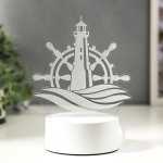 Светильник "Море" LED RGB от сети 9,5х13х17 см
