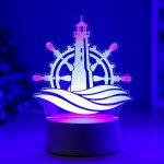 Светильник "Море" LED RGB от сети 9,5х13х17 см