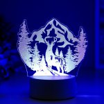 Светильник "Олень" LED RGB от сети 9,5х14,5х16 см
