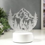 Светильник "Олень" LED RGB от сети 9,5х14,5х16 см
