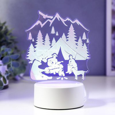 Светильник Светильник "Туризм" LED RGB от сети 9,5х13х18 см