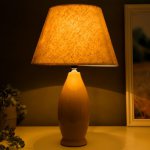 Лампа настольная 16003/1 E14 40Вт бежевый 25х26х45 см